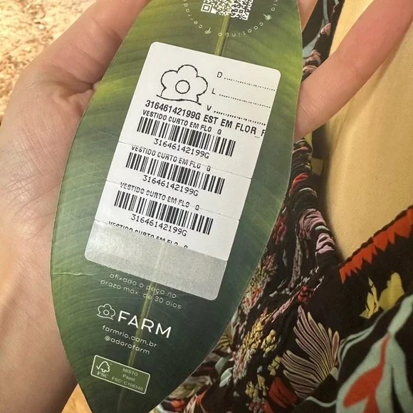 FARM Rio Black Floral Mini Dress - Picture 11 of 12